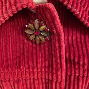 Red corduroy Jacket great condition